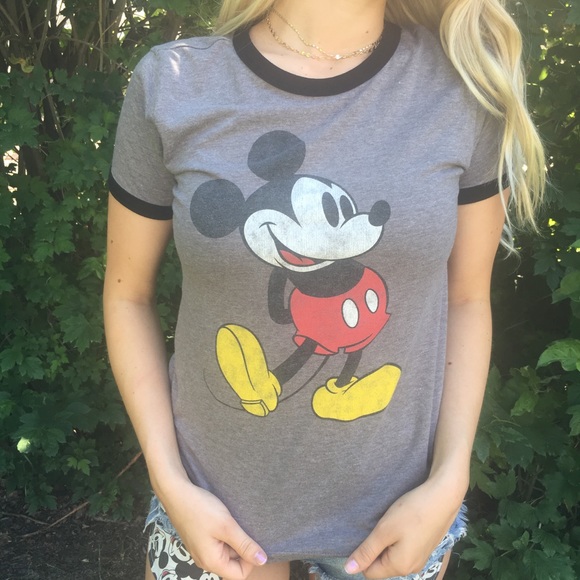 mickey mouse ringer tee